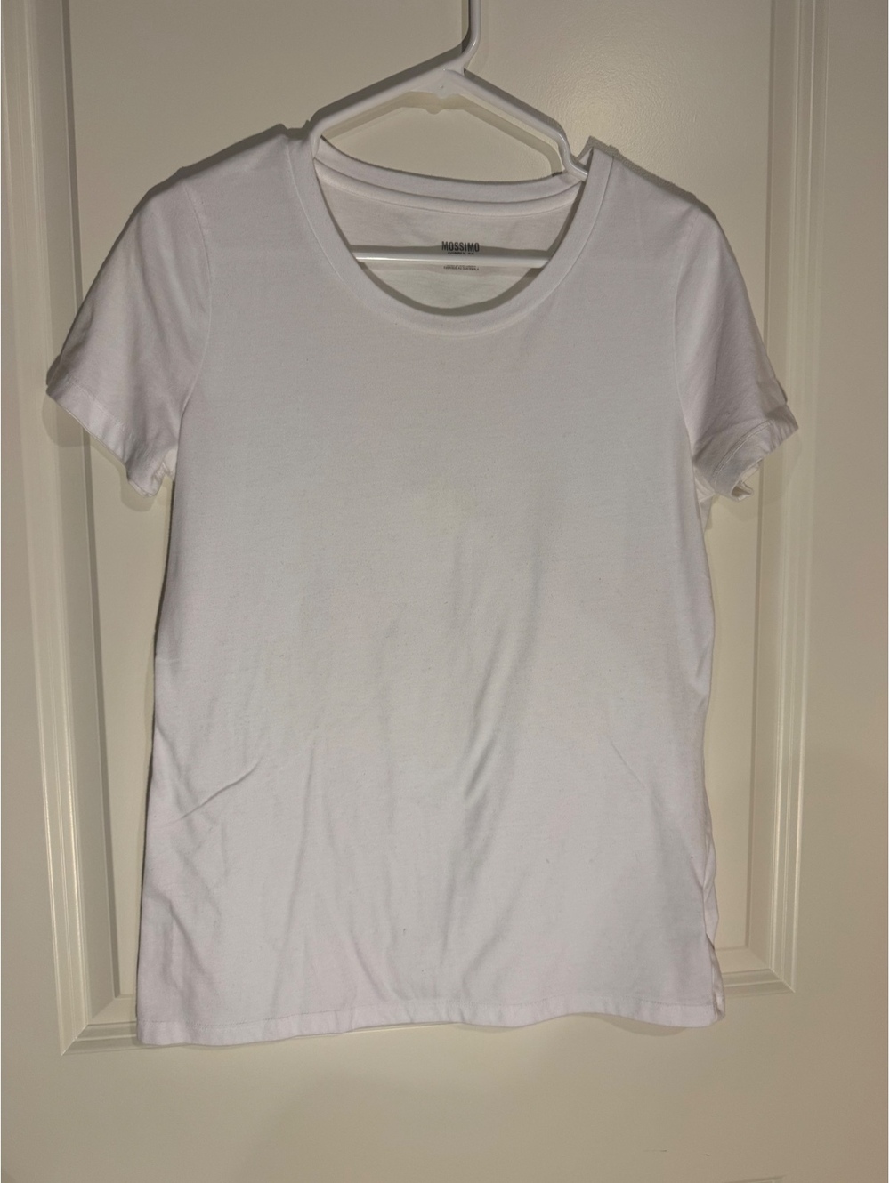Mossimo Supply Co. White Crew Neck T-Shirt, Size Large